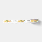Bruiloft met Citroen en Bloemen Satijnen Lint (Voorkant)