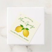 Bruiloft met citroen hoofdsnoepje bedankjes labels (In situ)
