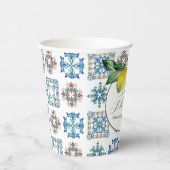 Bruiloft met citroen thema papieren bekers (Rechts)