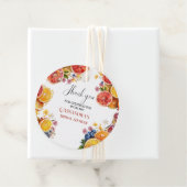 Bruiloft met Citrus Hoofdpersoon  Bedankjes Labels (In situ)