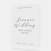 Bruiloft met de bruidegom Grappige Ceremonie Acryl Bord (Hoek)