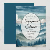 Bruiloft met 'Echoes Through the Misty Pines' Kaart (Voorkant / Achterkant)