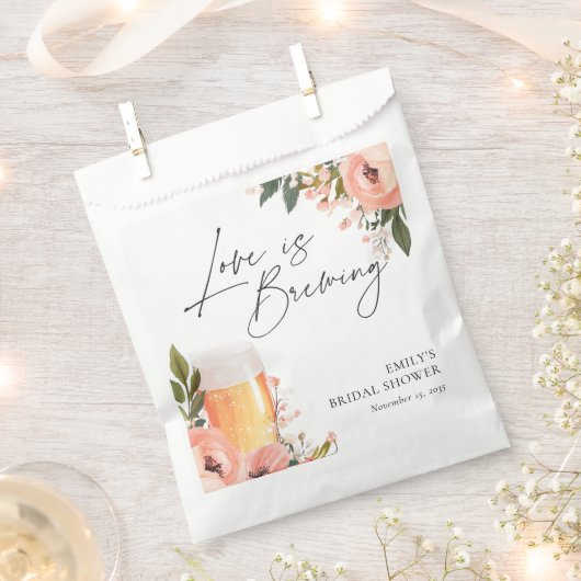 Bruiloft met een bierliefde bedankzakje (Geknipt)