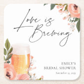 Bruiloft met een bierliefde kartonnen onderzetters (Voorkant)