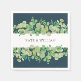 Bruiloft met Eucalyptus Guirlande Servet