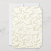 Bruiloft met Fantasievol Loof Kaart (Achterkant)