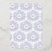 bruiloft met folie uitnodiging (Achterkant)