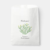 Bruiloft met gele bloem cholla cactus bedankzakje (Voorkant)