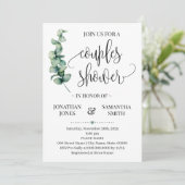 Bruiloft met groene decoratie voor koppels, minima kaart (Staand voorkant)