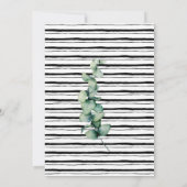 Bruiloft met groene decoratie voor koppels, minima kaart (Achterkant)