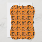 Bruiloft met Halloween Pompoen Thema Kaart (Achterkant)