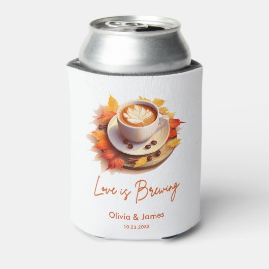 Bruiloft met Herfst Liefde Bruist Bruidsmeisje Bor Blikjeskoeler (Blikje Achterkant)