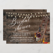 Bruiloft met herfstthema in wijnvat en ladder stij kaart (Voorkant / Achterkant)