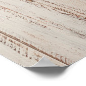 Bruiloft met herfstthema op rustieke houten onderg poster (Hoek)