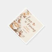 Bruiloft met Koffie Borrelcadeau Servet (Hoek)