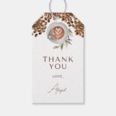 Bruiloft met koffie - Liefde in de lucht Cadeaulabel (Voorkant)