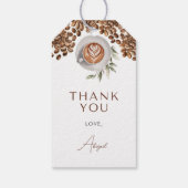 Bruiloft met koffie - Liefde in de maak Cadeaulabel (Achterkant)