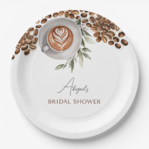Bruiloft met koffie - Liefde in de maak Papieren Bordje