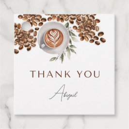 Bruiloft met koffie - Liefde is aan de gang Bedankjes Labels