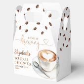 Bruiloft met Koffie Thema: Love Is Brewing Bedankdoosjes (Geopend)