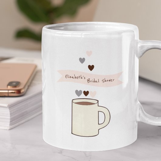 Bruiloft met koffiethema koffiemok