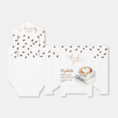 Bruiloft met koffiethema: Love Is Brewing Bedankdoosjes (Uitgevouwen)