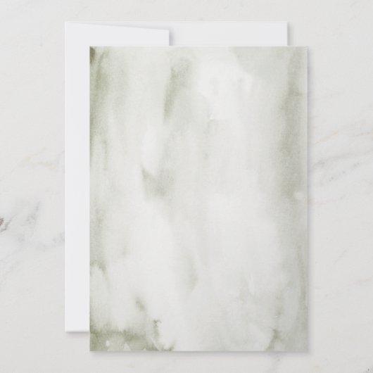 Bruiloft met landelijke gewei- en bladcanopy save the date (Achterkant)