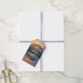 Bruiloft met levendige strandachtergrond en nepsch cadeaulabel (Met Touw)