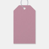 Bruiloft met levendige strandachtergrond en nepsch cadeaulabel (Achterkant)