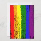 Bruiloft met liefde RainbowHeart LGBT koppel bruil Kaart (Achterkant)