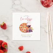 Bruiloft met Love and Pizza Servet (Insitu)