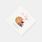 Bruiloft met Love and Pizza Servet (Hoek)