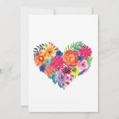 Bruiloft met minder gasten: Florale Fiesta Aankondiging (Achterkant)