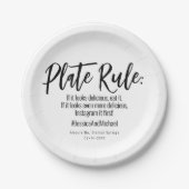 💍 bruiloft met # minimalistische elegante papieren bordje (Voorkant)