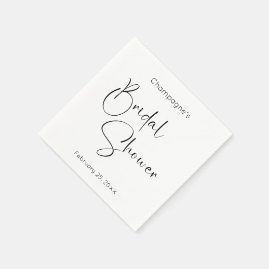 Bruiloft met Modern Lettertype Servet (Hoek)