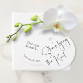 Bruiloft Met Modern Script Zij Knoop De Knoop Bedankjes Labels