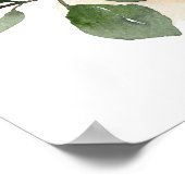 Bruiloft met Oranje Bloesem Welkomstbord Poster (Hoek)