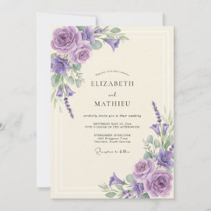 Bruiloft met Orchideeënblad Kaart