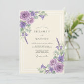 Bruiloft met Orchideeënblad Kaart (Staand voorkant)