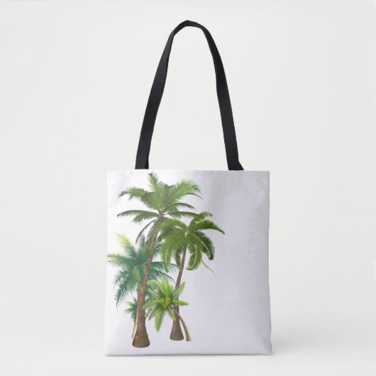 Bruiloft met palmbomen op het strand aan de oceaan tote bag (Voorkant)