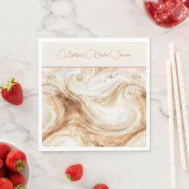 Bruiloft met Pompoen Latte Swirls Servet