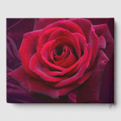 bruiloft met rode Rose Gastenboek (Achterkant)