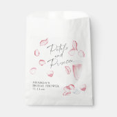 Bruiloft met Rozenblaadjes en Prosecco Bedankzakje (Voorkant)