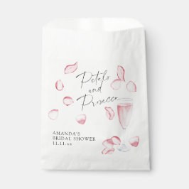 Bruiloft met Rozenblaadjes en Prosecco Bedankzakje