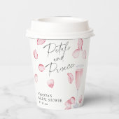 Bruiloft met Rozenblaadjes en Prosecco Papieren Bekers (Achterkant)