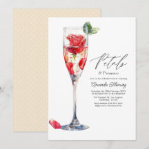 Bruiloft met Rozenblaadjes & Prosecco Champagne