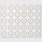 Bruiloft met Rustieke Bloemen Rozen & Lantaarn Cadeaupapier (Vlak)