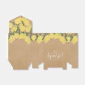 Bruiloft met Rustieke Hoofdpers Lemons  Bedankdoosjes (Uitgevouwen)