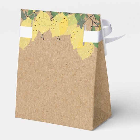 Bruiloft met Rustieke Hoofdpers Lemons  Bedankdoosjes (Achterkant)