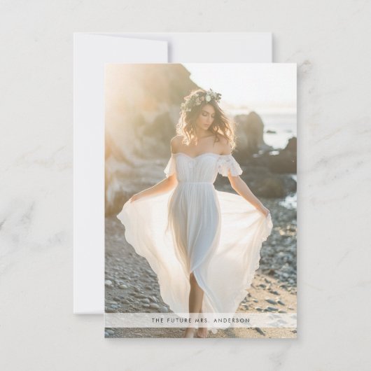 Bruiloft met rustieke liefde & dank Bridal Shower  Bedankkaart (Achterkant)